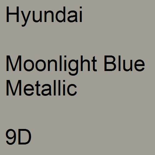 Hyundai, Moonlight Blue Metallic, 9D.